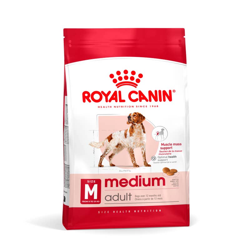 Sac de croquettes Royal Canin Medium Adult pour chien adulte de taille moyenne, de 11 à 25 kg